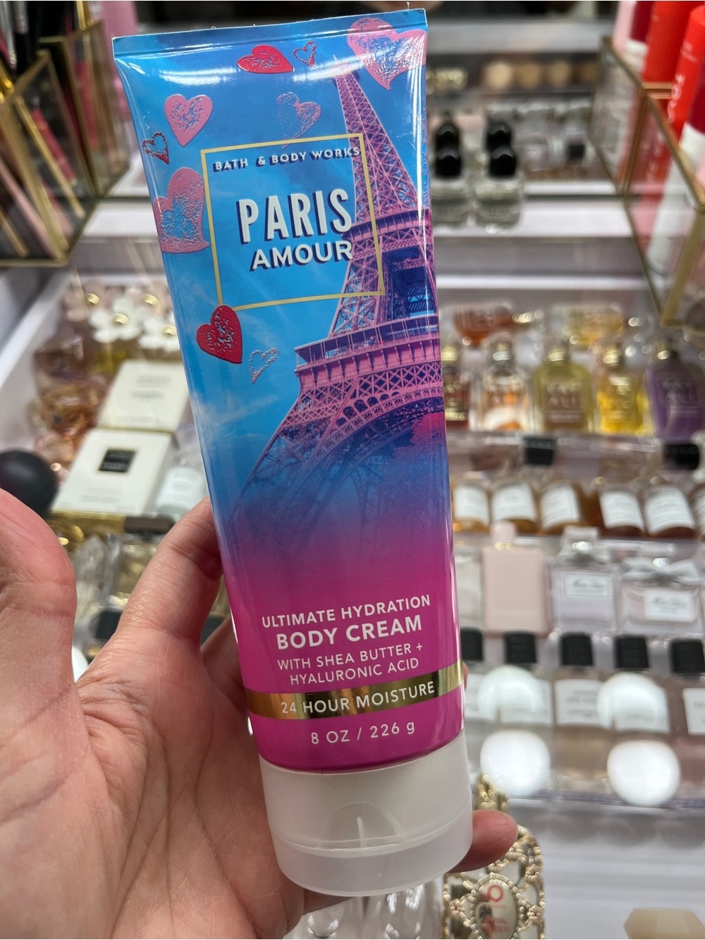 Bath & Body Works Paris Amour Body C- Blue & Pink